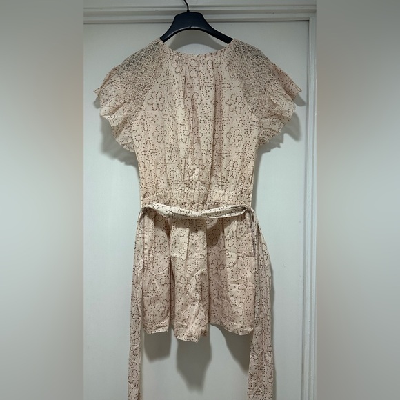 Cleobella “Sage” pink smocked shoulders romper size small. NWT - Picture 6 of 11
